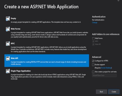 ASP.NET web API start