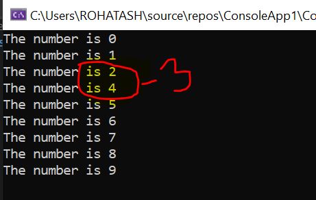 Continue and Break Statement in C#