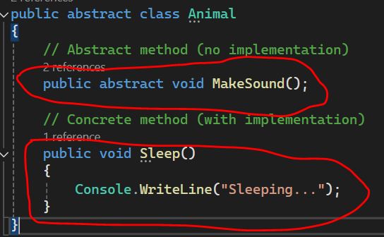 Abstract Class and Interface in C#