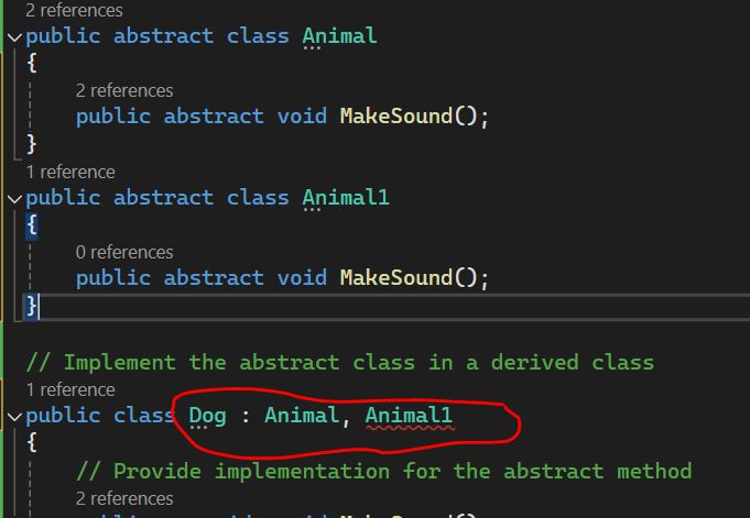 Abstract Class and Interface in C#