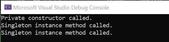 Private Constructor in C#