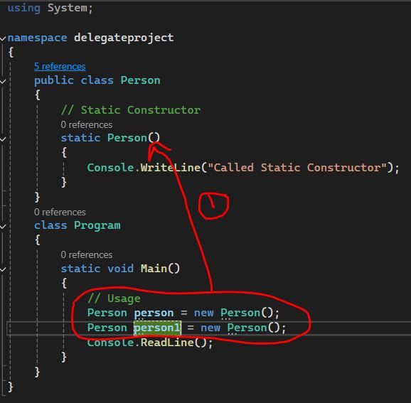 Static Constructor in C#