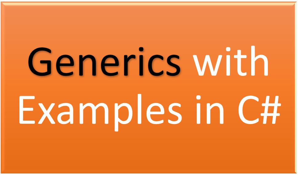 Generics in C#