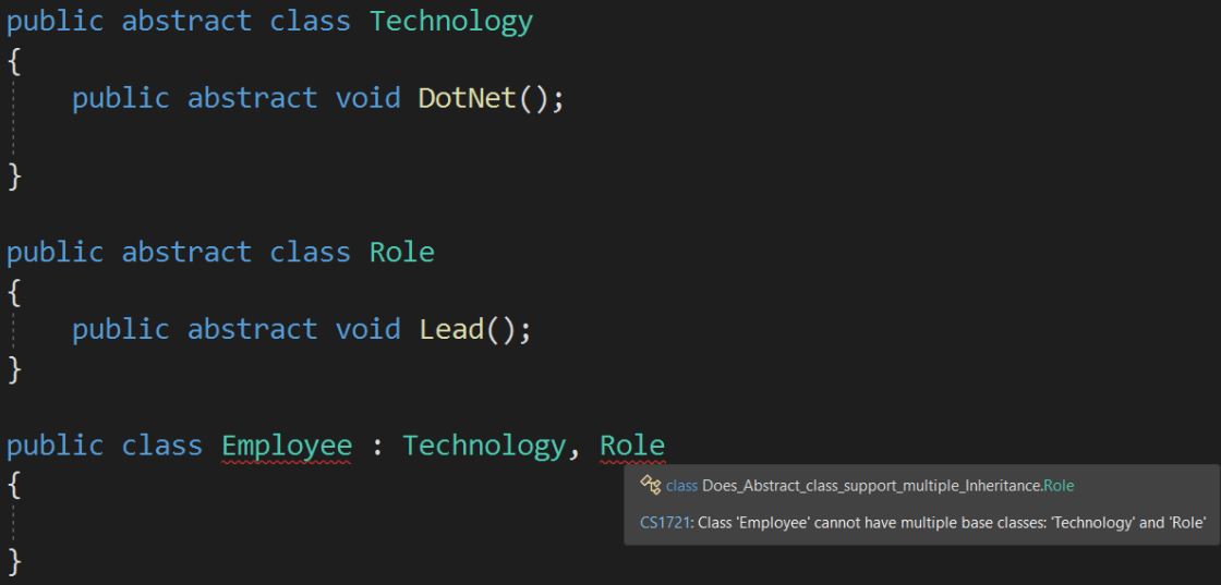 Interface and Abstract Class Questions in C#