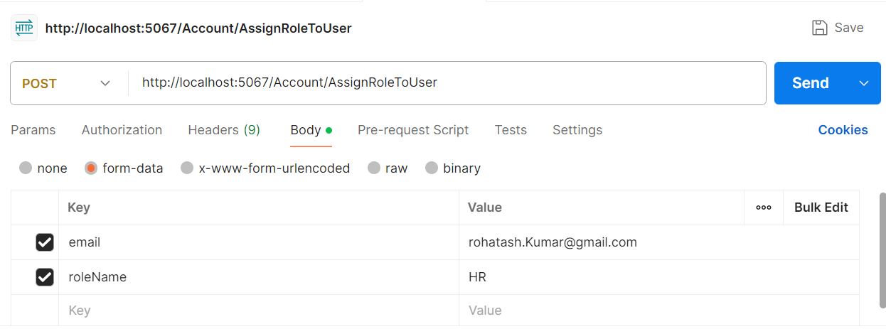 Generate Token in .NetCore