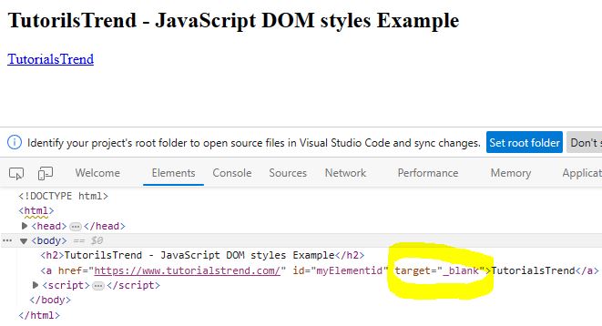 javascript DOM Get/Set Attribute