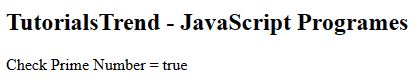 JavaScript Programs