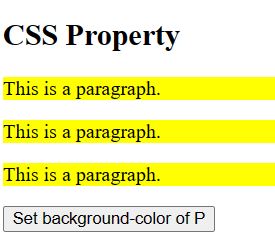 jquery CSS method